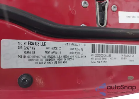 2016 Chrysler 300 300S from USA, damaged, VIN 2C3CCAGG4GH183166